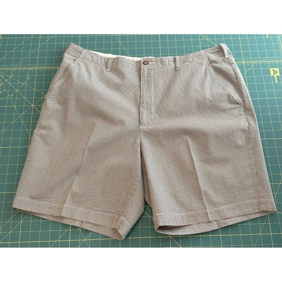 Brooks Other - Brooks Sport Men's 40x8 Seersucker Cotton Chino Flat Front Short Preppy